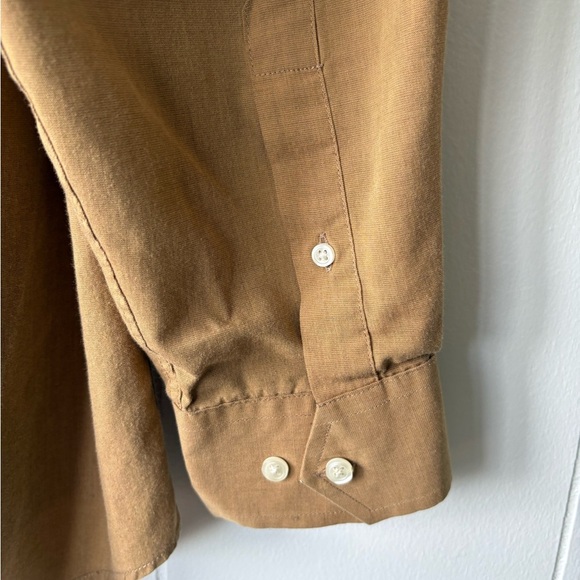 Christian Dior Vintage Men's Tan Button Down Shirt - Picture 6 of 8